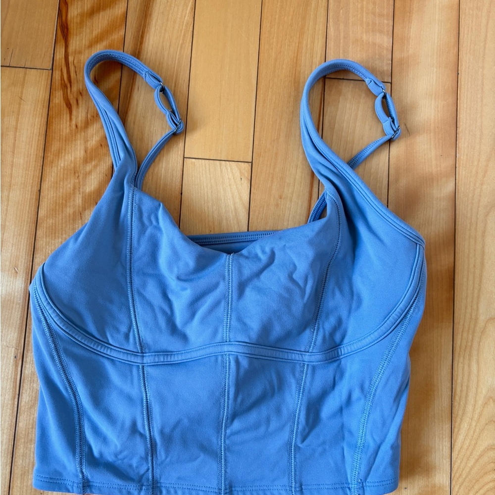 Gilly Hicks Sky Blue Sports Tank with Built-in Support